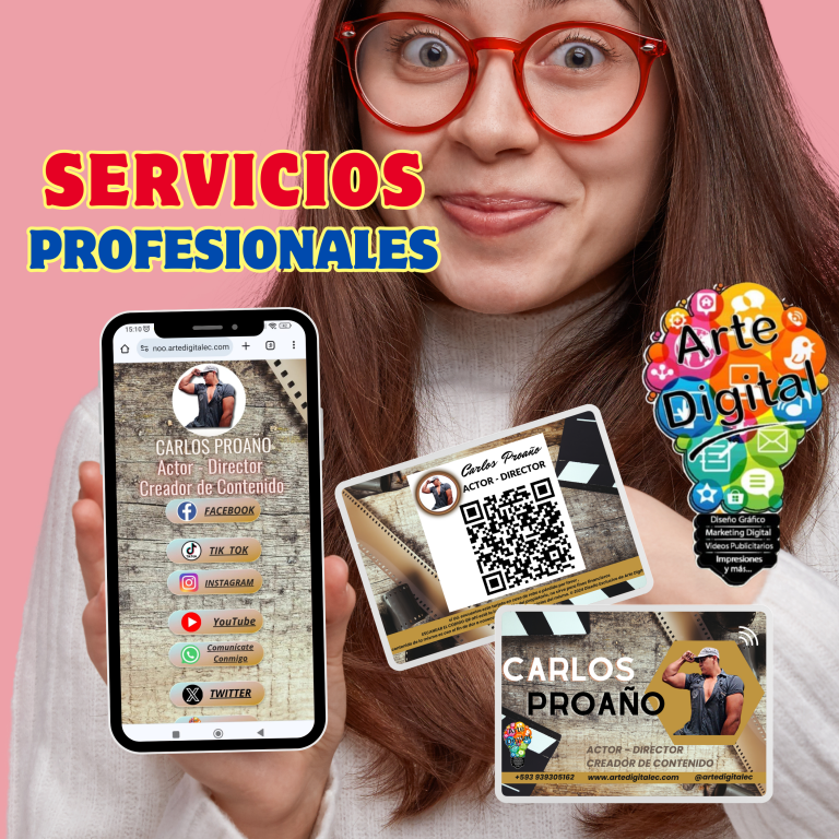 Tarjetas de Presentación Digital Inteligentes / Arte Digital Ecuador
